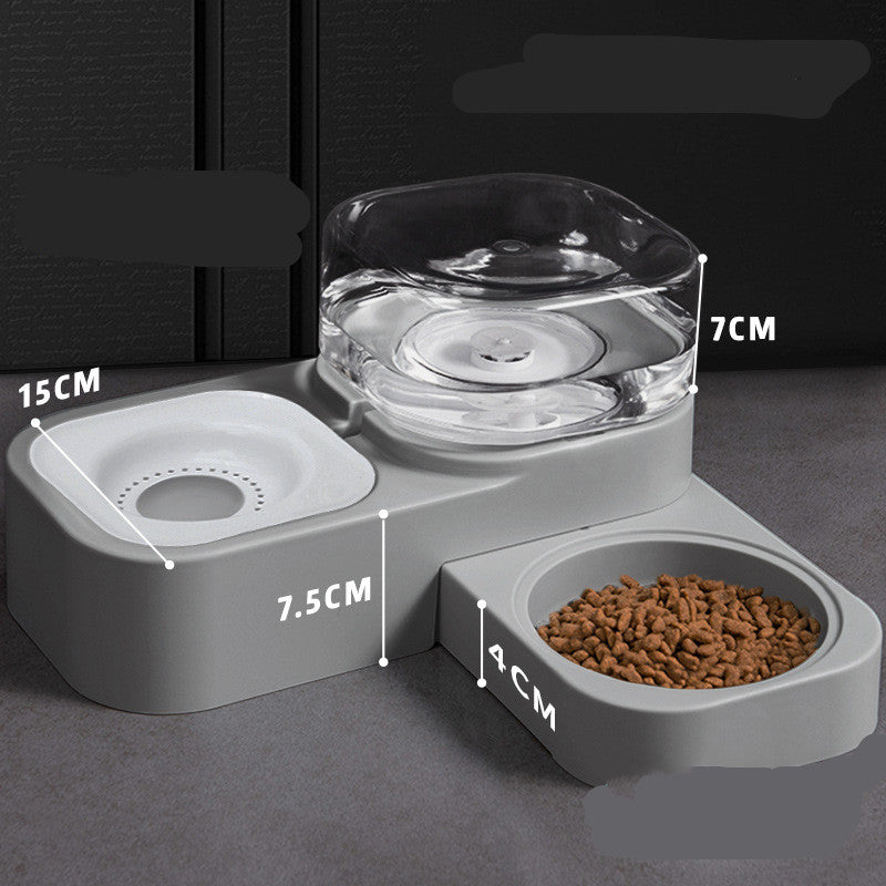 Automatischer 2-in-1-Wasserspender und Futterautomat für Haustiere – Selbstnachfüllend