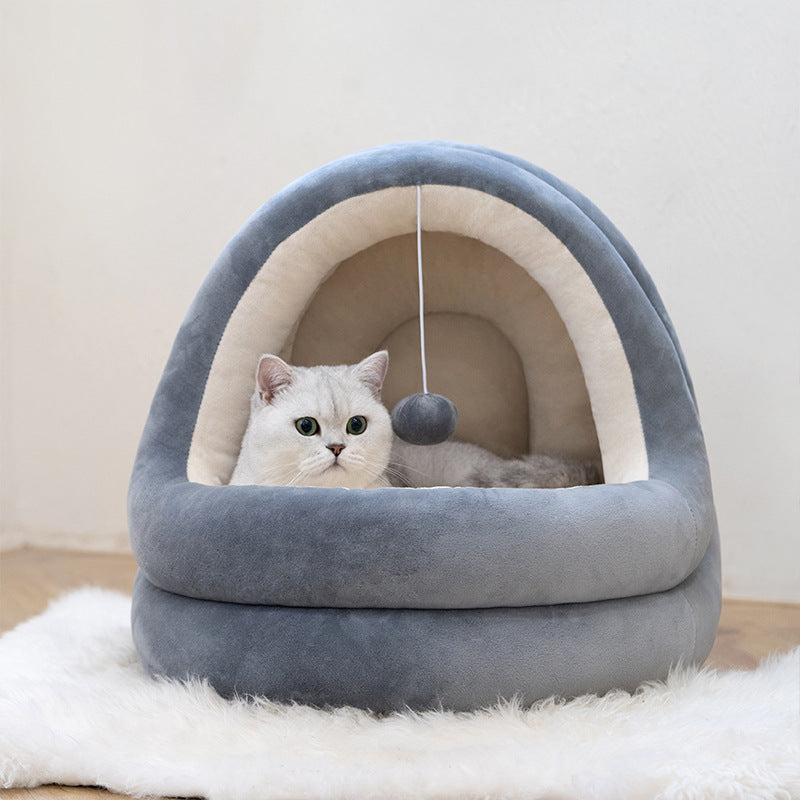 Warm Cat House with Soft Mattress | Pawtopia