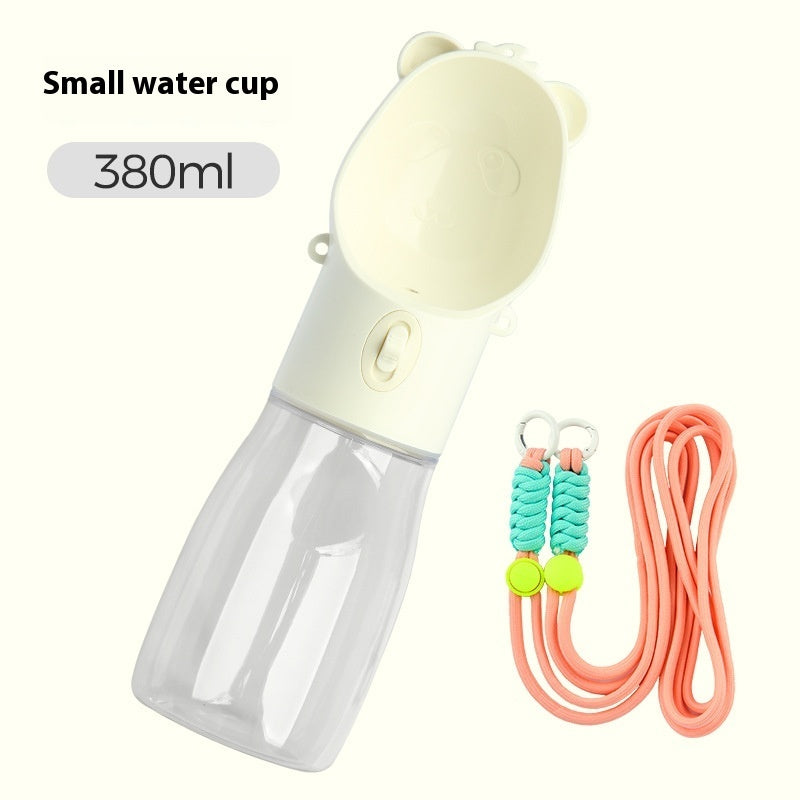 Praktische 2-in-1 Wasserflasche mit Futterbehälter