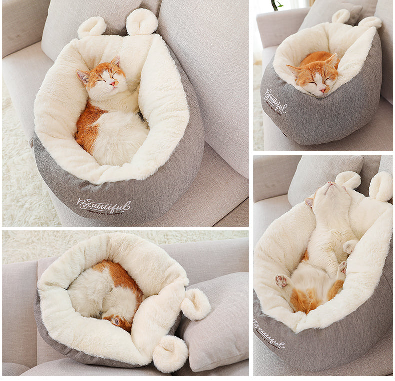 Warm Soft Dog Bed for Comfortable Sleep