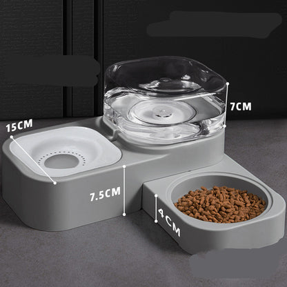 Automatischer 2-in-1-Wasserspender und Futterautomat für Haustiere – Selbstnachfüllend
