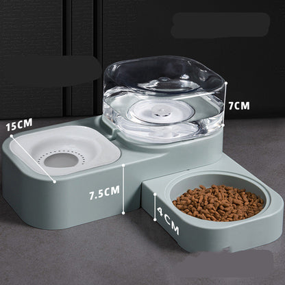 Automatischer 2-in-1-Wasserspender und Futterautomat für Haustiere – Selbstnachfüllend