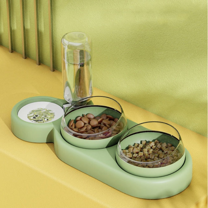 Automatic Pet Feeding Bowl with Water Dispenser | Pawtopia
