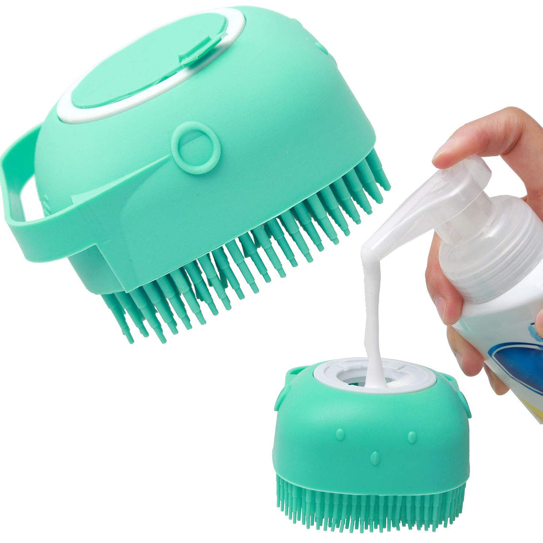Pet Shampoo Massage Brush for Grooming