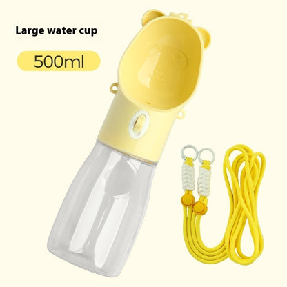 Praktische 2-in-1 Wasserflasche mit Futterbehälter
