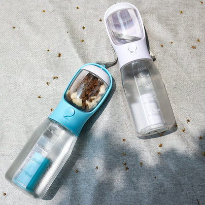 Portable Dog Water Bottle with Waste Bag Dispenser
