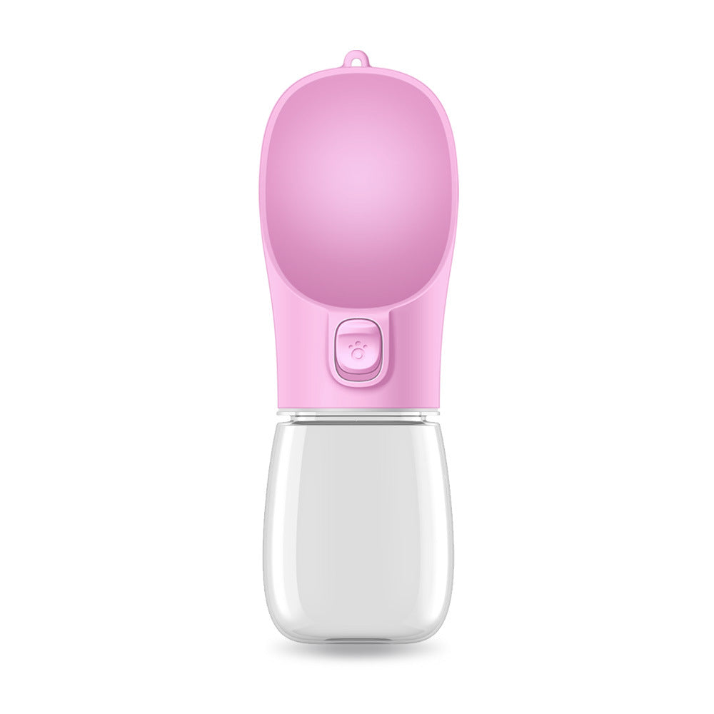 Portable Dog Water Bottle with Built-in Bowl
