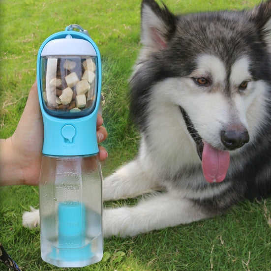 Portable Dog Water Bottle with Waste Bag Dispenser