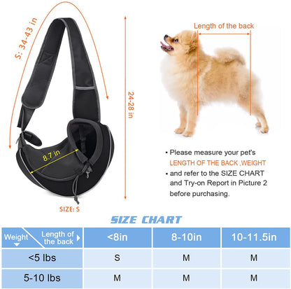 Breathable Pet Crossbody Carrier Bag